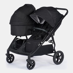 Mast – M. Twin x – Geschwisterwagen mit verstellbarem Schiebegriff und Light – Rädern – Onyx 185278