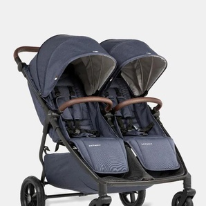 Mast – M. Twin x – Zwillingssportwagen mit verstellbarem Schiebegriff und Light – Rädern – Blueberry 185231