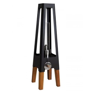 Masuria Living - Masuria Gartenlampe Nexo Steel Black Biobrennstofflampe Gartenfeuer