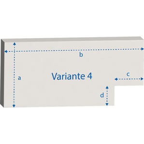 Matratzen nach Maß mit einem Eckausschnitt