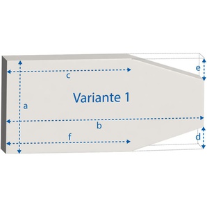 Matratzen nach Maß mit zwei schrägen Eckabschnitten