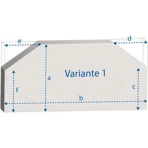 Matratzen nach Maß mit zwei schrägen Eckabschnitten oben