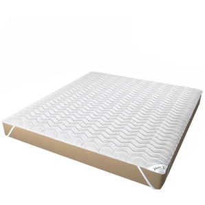 Matratzenauflage JEKATEX Denver mit praktischen Eckgummis, verschiedene Größen Matratzenzubehör Gr. B/H/L: 200 cm x 1 cm x 200 cm, weiß Matratzenschoner Matratzenzubehör sorgt für einen erholsamen Schlaf und anspruchsvolle Hygiene