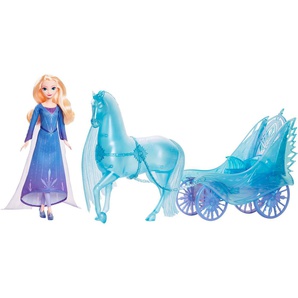 Mattel® Anziehpuppe Disney Die Eiskönigin Elsa mit Kleid und Nokk mit Abenteuer-Kutsche