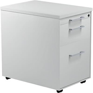 mauser Schubladencontainer auf Rollen, 579x600mm, 1 Materialschub, lichtgrau 791023CG