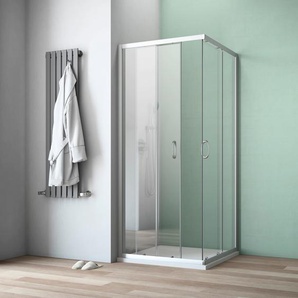 Bodenablauf MAW BY GEO A-ES50 Duschkabinen Gr. T: 80 cm, mit Antikalk-Versiegelung, silberfarben (glas) Duschen