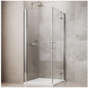 maw by GEO Eckdusche maw flex PRO AP-E130, BxT: 90x90 cm, Einscheibensicherheitsglas