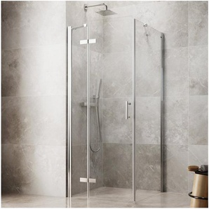maw by GEO Eckdusche maw flex PRO AP-F300, BxT: 100x100 cm, Einscheibensicherheitsglas