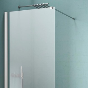 Walk-in-Dusche MAW BY GEO AW001 Duschwände Gr. B/H: 80 cm x 200 cm, beidseitig montierbar, ohne Antikalk-Versiegelung, silberfarben Duschen Breite 80 cm