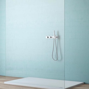 Walk-in-Dusche MAW BY GEO AW002 Duschwände Gr. B/H: 80 cm x 200 cm, ohne, ohne Antikalk-Versiegelung, silberfarben Duschen Breite 80 cm