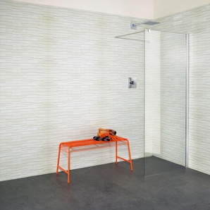 Walk-in-Dusche MAW BY GEO Relax Duschwände Gr. B/H: 80 cm x 192,8 cm, beidseitig montierbar, mit Antikalk-Versiegelung, silberfarben (chromfarben) Duschen Breite 80 cm