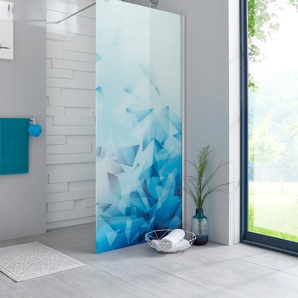 Walk-in-Dusche MAW BY GEO Relax Duschwände Gr. B/H: 80 cm x 192,8 cm, beidseitig montierbar, mit Antikalk-Versiegelung, silberfarben (chromfarben) Duschen Breite 80 cm, Bildmotiv, Duschabtrennung