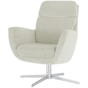 Max Schelling Drehsessel aus Mikrofaser Sierra ¦ creme ¦ Maße (cm): B: 76 H: 93 T: 79.0