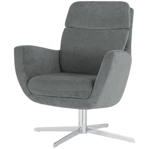 Max Schelling Drehsessel aus Mikrofaser Sierra ¦ grau ¦ Maße (cm): B: 76 H: 93 T: 79.0