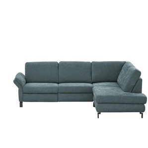 Max Schelling Ecksofa Flachgewebe Maximum Plus ¦ türkis/petrol ¦ Maße (cm): B: 265 H: 91 T: 200.0