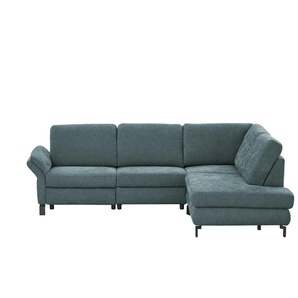 Max Schelling Ecksofa Flachgewebe Maximum Plus - türkis/petrol - Materialmix - 265 cm - 91 cm - cm 200,0 | Möbel Kraft