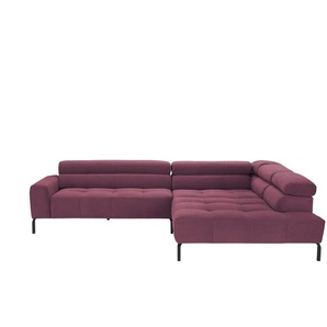 Max Schelling Ecksofa verstellbare Kopfteile MS Verve ¦ lila/violett ¦ Maße (cm): B: 311 H: 88 T: 219.0