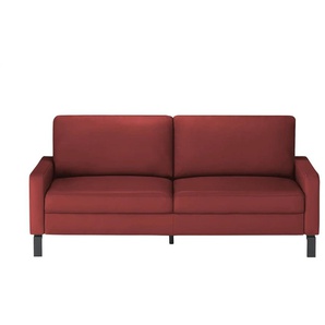 Max Schelling Einzelsofa aus Echtleder Maximum - rot - Materialmix - 184 cm - 86 cm - cm 97,0 | Möbel Kraft