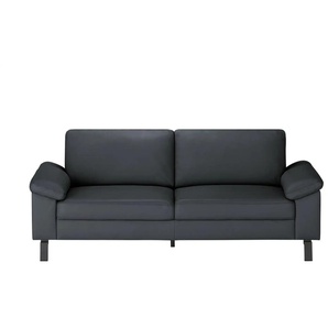 Max Schelling Ledersofa aus Echtleder Maximum ¦ blau ¦ Maße (cm): B: 204 H: 86 T: 97.0