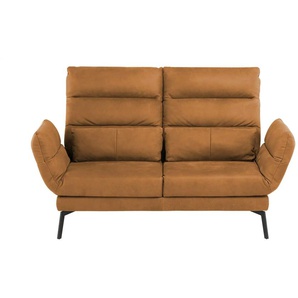 Max Schelling Sofa 2-sitzig aus Echtleder Sentence Komfort - orange - Materialmix - 205 cm - 108 cm - cm 205,0 | Möbel Kraft