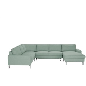 Max Schelling Wohnlandschaft Maximum 2.0 ¦ grün ¦ Maße (cm): B: 333 H: 86 T: 253.0