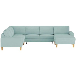 Max Schelling Wohnlandschaft  Maximum ¦ türkis/petrol ¦ Maße (cm): B: 333 H: 86 T: 253.0