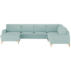 Max Schelling Wohnlandschaft Maximum - türkis/petrol - Materialmix - 333 cm - 86 cm - cm 253,0 | Möbel Kraft