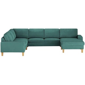 Max Schelling Wohnlandschaft Maximum - türkis/petrol - Materialmix - 333 cm - 86 cm - cm 253,0 | Möbel Kraft