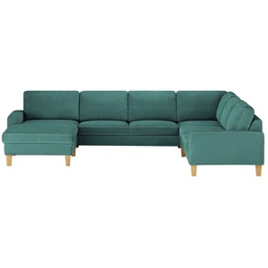 Max Schelling Wohnlandschaft Maximum - türkis/petrol - Materialmix - 333 cm - 86 cm - cm 253,0 | Möbel Kraft