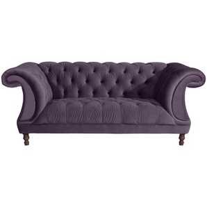 Max Winzer Chesterfield-Zweisitzer-Sofa, Lila, Textil, Buche, 2-Sitzer, 200x80x100 cm, Goldenes M, Made in Europe, Wohnzimmer, Sofas & Couches, Sofas, Chesterfield Sofas