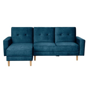Max Winzer Ecksofa mit Hocker Just Cool ¦ blau ¦ Maße (cm): B: 230 H: 92