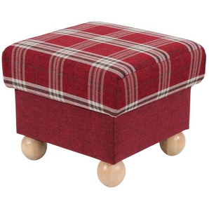 Max Winzer Hocker Monarch - rot - Materialmix - 54 cm - 48 cm | Möbel Kraft