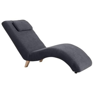Max Winzer Liege Norris, Anthrazit, Textil, Buche, Uni, 65x84x163 cm, Made in Europe, Goldenes M, Wohnzimmer, Sessel, Relaxliegen