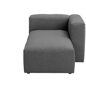Max Winzer Longchair Armlehne rechts  Lena ¦ schwarz ¦ Maße (cm): B: 100 H: 73