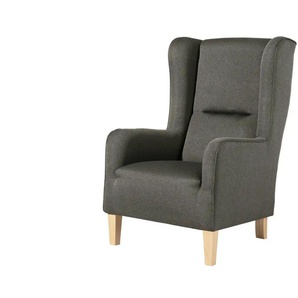 Max Winzer Ohrenbackensessel Baldwin - schwarz - Materialmix - 74 cm - 114 cm | Möbel Kraft