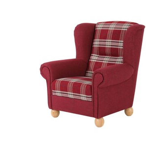 Max Winzer Ohrenbackensessel Monarch - rot - Materialmix - 93 cm - 100 cm | Möbel Kraft
