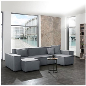 Max Winzer® Wohnlandschaft MOVE, Set, Sofa-Set 06 aus 8 Sitz-Elementen, inklusive 3 Zierkissen, kombinierbar