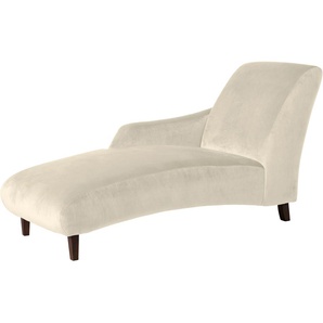 Recamiere MAX WINZER Evita Sofas Gr. B/H/T: 69 cm x 85 cm x 158 cm, Samtvelours 20442, Recamiere links, beige (creme) Longchair Longchairs Sofas