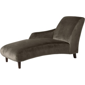 Recamiere MAX WINZER Evita Sofas Gr. B/H/T: 69 cm x 85 cm x 158 cm, Samtvelours 20442, Recamiere links, beige (sahara) Longchair Longchairs Sofas