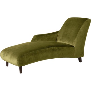 Recamiere MAX WINZER Evita Sofas Gr. B/H/T: 69 cm x 85 cm x 158 cm, Samtvelours 20442, Recamiere links, grün (oliv) Longchair Longchairs Sofas