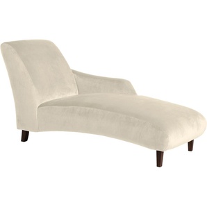 Recamiere MAX WINZER Evita Sofas Gr. B/H/T: 69 cm x 85 cm x 158 cm, Samtvelours 20442, Recamiere rechts, beige (creme) Longchair Longchairs Sofas