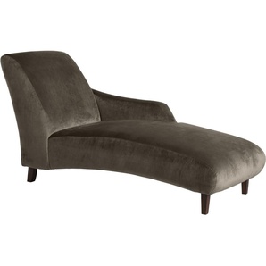 Recamiere MAX WINZER Evita Sofas Gr. B/H/T: 69 cm x 85 cm x 158 cm, Samtvelours 20442, Recamiere rechts, beige (sahara) Longchair Longchairs Sofas