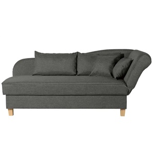 Max Winzer Recamiere Selma - schwarz - Materialmix - 200 cm - 82 cm | Möbel Kraft