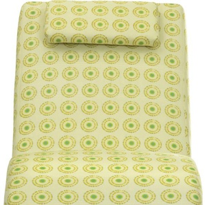 Relaxliege MAX WINZER Nova Sofas Gr. B/H/T: 65 cm x 84 cm x 163 cm, Stoff 16020, gelb Relaxliegen inklusive Nackenkissen, mit Designerstoff von Andreea Boyer