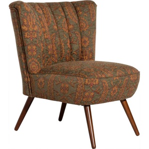 Sessel MAX WINZER Aspen Gr. Flachgewebe 24170, B/H/T: 72 cm x 80 cm x 67 cm, grün Einzelsessel Sessel im Retrolook