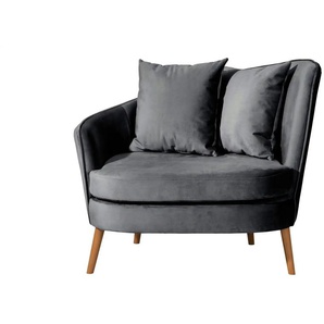 Max Winzer Sessel Miranda - grau - Materialmix - 106 cm - 88 cm | Möbel Kraft