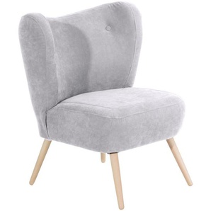 Max Winzer Sessel, Silber, Textil, Buche, 70x86x69 cm, Goldenes M, Made in Germany, Wohnzimmer, Sessel, Polstersessel