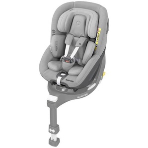 Maxi-Cosi Reboarder-Kindersitz Pearl 360, Hellgrau, Textil, 46x56x58 cm, ECE R 129 i-Size, 5-Punkt-Gurtsystem, abnehmbarer und waschbarer Bezug, Gurtlängenverstellung, höhenverstellbare Kopfstütze, integriertes Gurtsystem, optimaler Aufprallschutz,