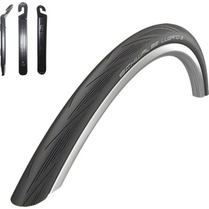 maxxi4you Setangebot 1 x Schwalbe Lugano 2 28 Rennradreifen Fahrradreifen in Schwarz - 28-622 (700 x 28C) inkl. 3 Reifenheber 010228S-096-01