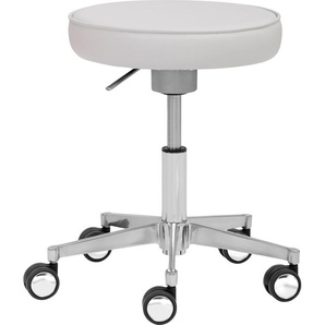 Arbeitshocker MAYER SITZMÖBEL Funktionsdrehhocker myXPERT Hocker Gr. B/H/T: 47,5 cm x 72,5 cm x 47,5 cm, Kunstleder, grau (hellgrau) Bürohocker Drehhocker ermöglicht dynamisches Sitzen